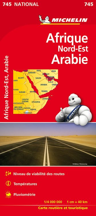 Bild vom Artikel Africa North East, Arabia - Michelin National Map 745 vom Autor Carte nationale 745