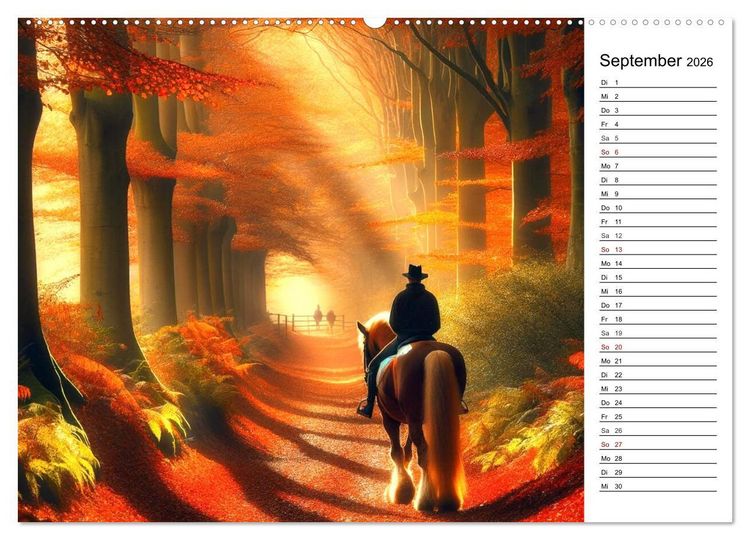 Produktbild: Tinker Tr&auml;ume - Ein Jahr auf zauberhaften Weiden (hochwertiger Premium Wandkalender 2026 DIN A2 quer), Kunstdruck in Hochglanz