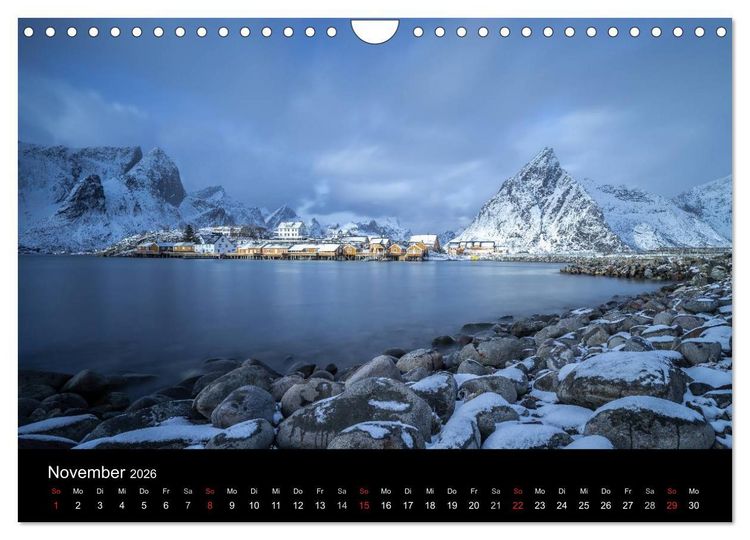 Produktbild: Lofoten Impressionen von Armin Fuchs (Wandkalender 2026 DIN A4 quer), CALVENDO Monatskalender