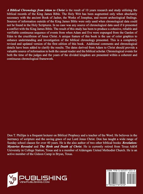 Produktbild: A Biblical Chronology from Adam to Christ
