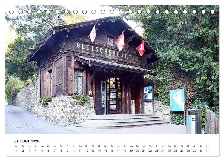 Produktbild: LUZERN Wo sich Reuss und Vierwaldst&auml;ttersee begegnen (Tischkalender 2026 DIN A5 quer), CALVENDO Monatskalender