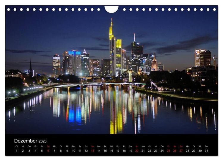 Produktbild: Frankfurt am Main (Wandkalender 2026 DIN A4 quer), CALVENDO Monatskalender