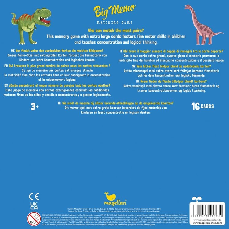 Produktbild: Big Memo - Dinosaurs