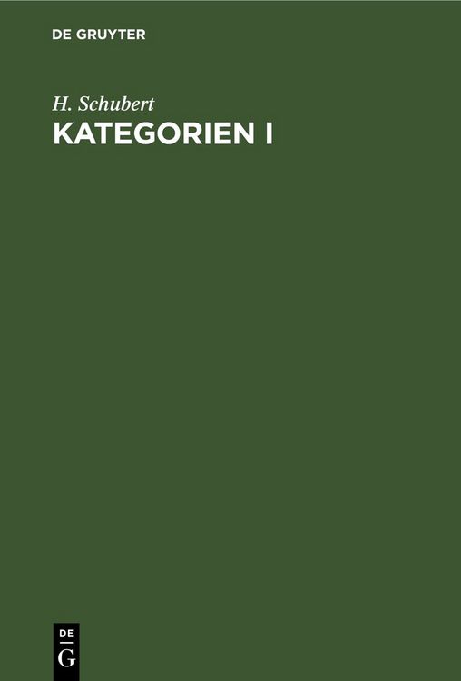 Produktbild: Kategorien I