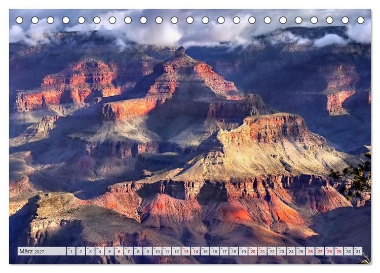 Produktbild: Grand Canyon, Nationalpark (Tischkalender 2027 DIN A5 quer), CALVENDO Monatskalender