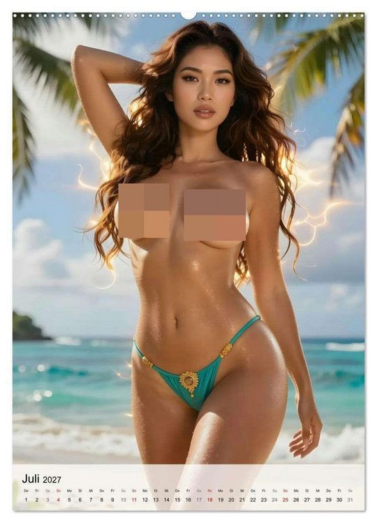 Produktbild: Asiatische Engel (hochwertiger Premium Wandkalender 2027 DIN A2 hoch), Kunstdruck in Hochglanz