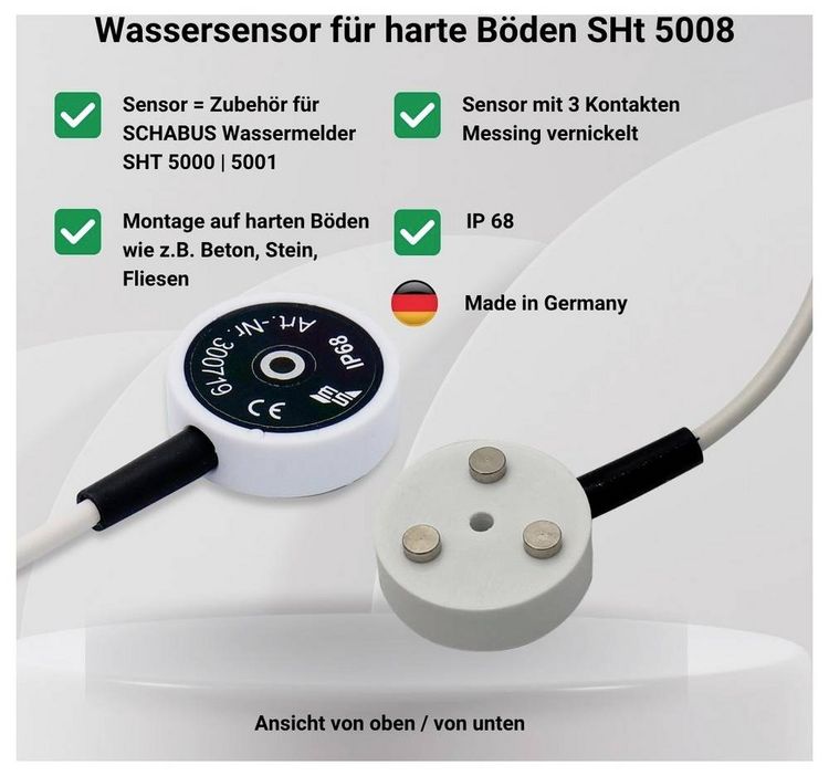 Produktbild: Schabus 300719 SHT 5008 Zusatzsensor f&uuml;r Wassermelder
