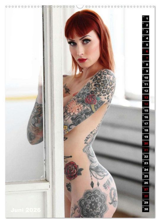 Produktbild: Beauty Tattoo 2026 (hochwertiger Premium Wandkalender 2026 DIN A2 hoch), Kunstdruck in Hochglanz