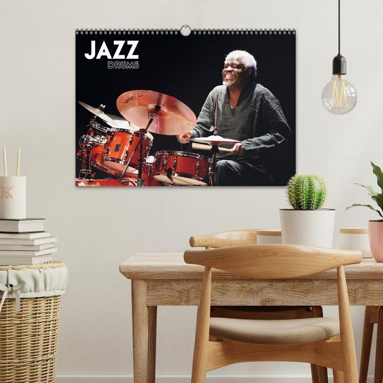 Produktbild: Jazz drums (Calendrier mural 2026 DIN A3 vertical), CALVENDO calendrier mensuel