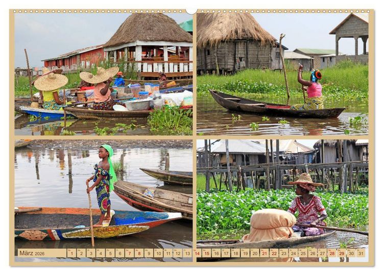 Produktbild: Westafrika, Highlights vom schwarzen Kontinent (hochwertiger Premium Wandkalender 2026 DIN A2 quer), Kunstdruck in Hochglanz