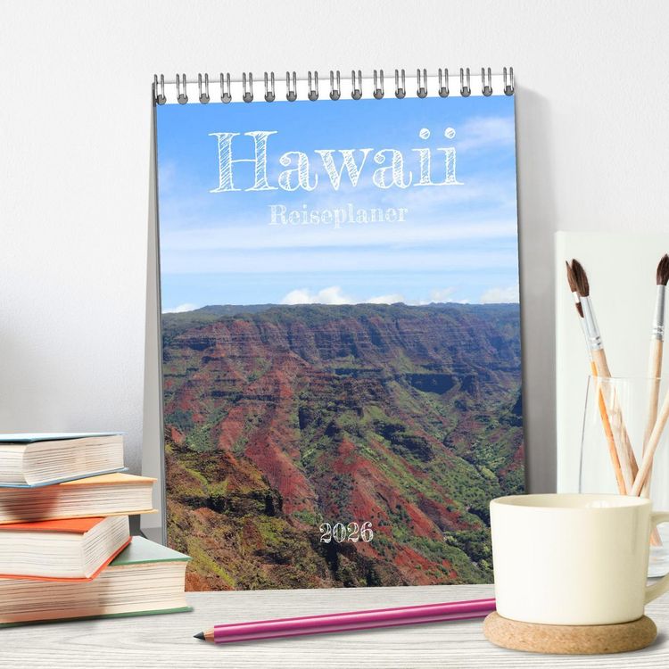 Produktbild: Hawaii - Reiseplaner (Tischkalender 2026 DIN A5 hoch), CALVENDO Monatskalender