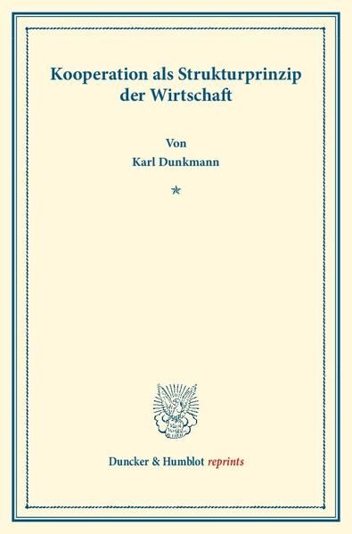 Produktbild: Kooperationen als Strukturprinzip der Wirtschaft.
