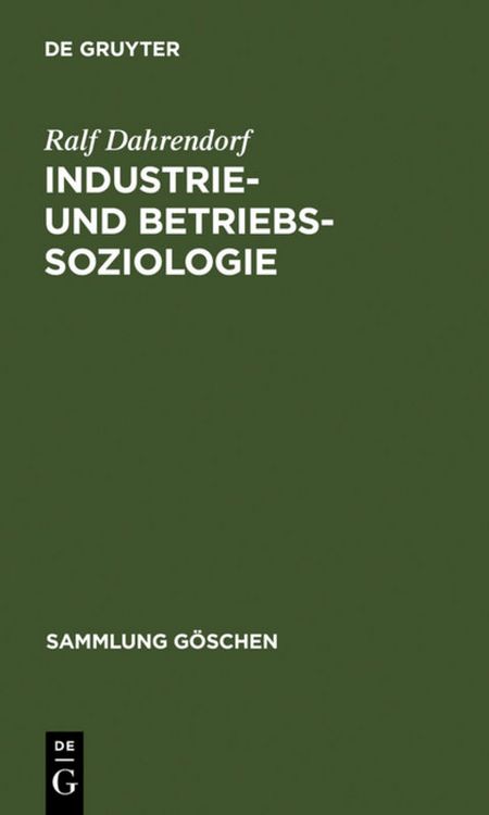 Produktbild: Industrie- und Betriebssoziologie