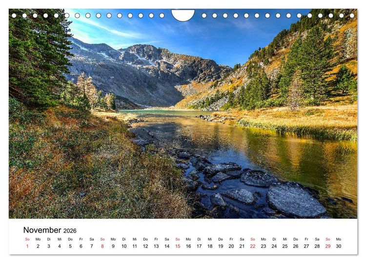 Produktbild: Herrliche Berglandschaften - Impressionen aus &Ouml;sterreich und Bayern (Wandkalender 2026 DIN A4 quer), CALVENDO Monatskalender