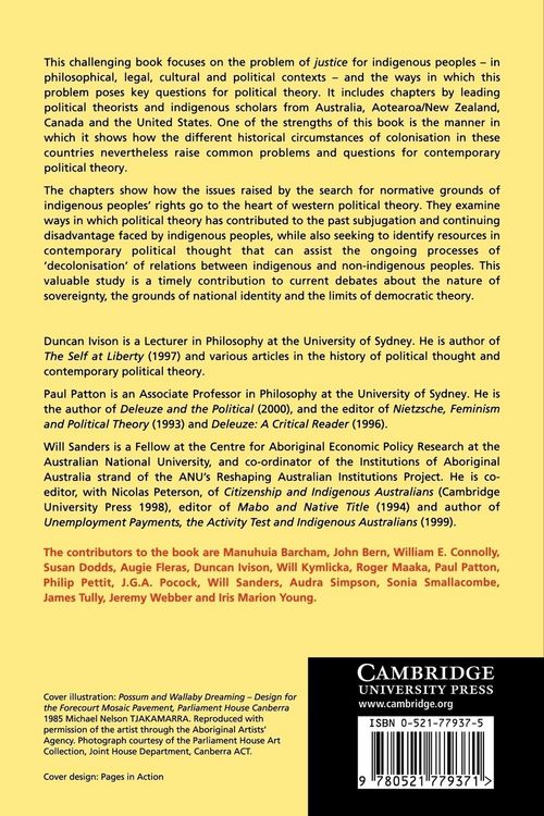 Produktbild: Political Theory and the Rights of Indigenous Peoples
