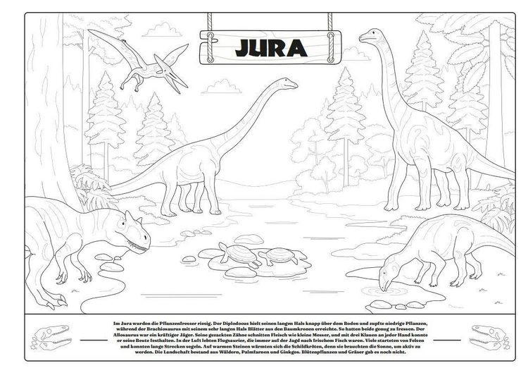 Produktbild: Mein extra gro&szlig;es Malbuch - Dinosaurier