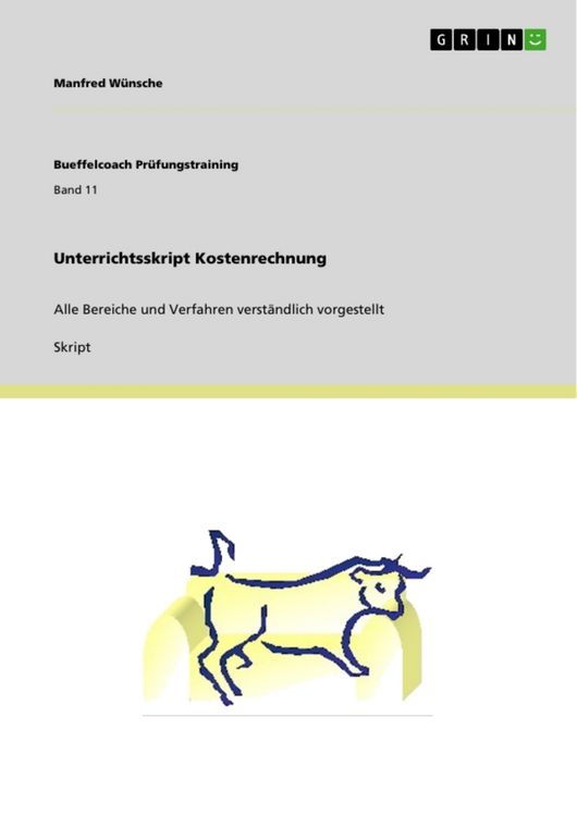 Produktbild: Unterrichtsskript Kostenrechnung