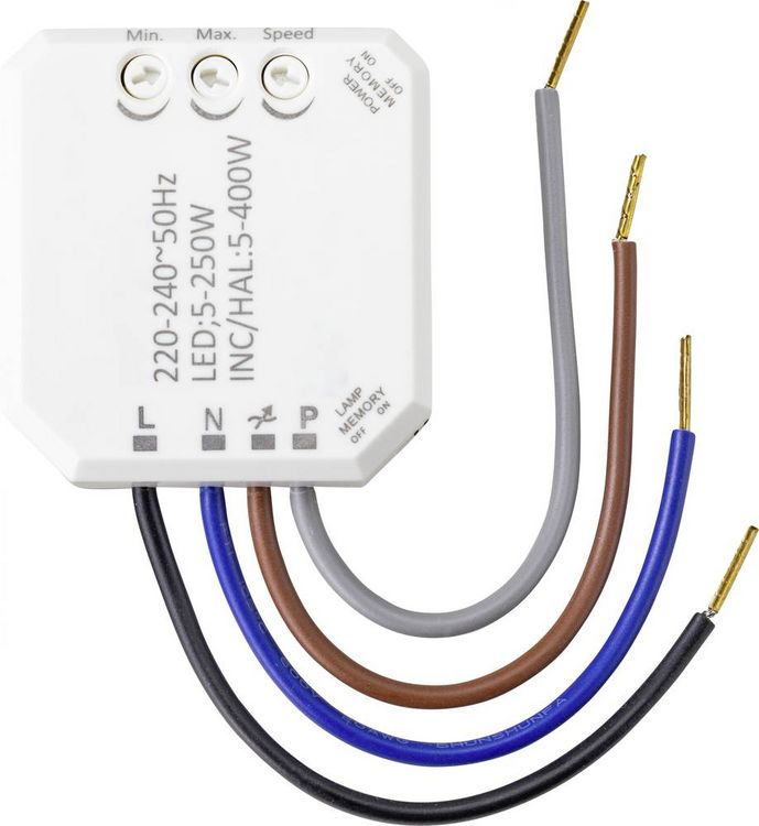 Produktbild: Sygonix SY-4697884 Unterputz Dimmer Geeignet f&uuml;r Leuchtmittel: Halogenlampe, LED-Lampe, Gl&uuml;hlampe