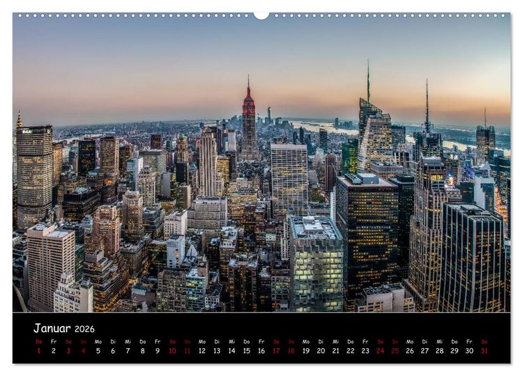 Produktbild: New York City - Impressionen (hochwertiger Premium Wandkalender 2026 DIN A2 quer), Kunstdruck in Hochglanz