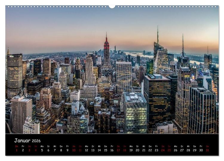 Produktbild: New York City - Impressionen (Wandkalender 2026 DIN A2 quer), CALVENDO Monatskalender