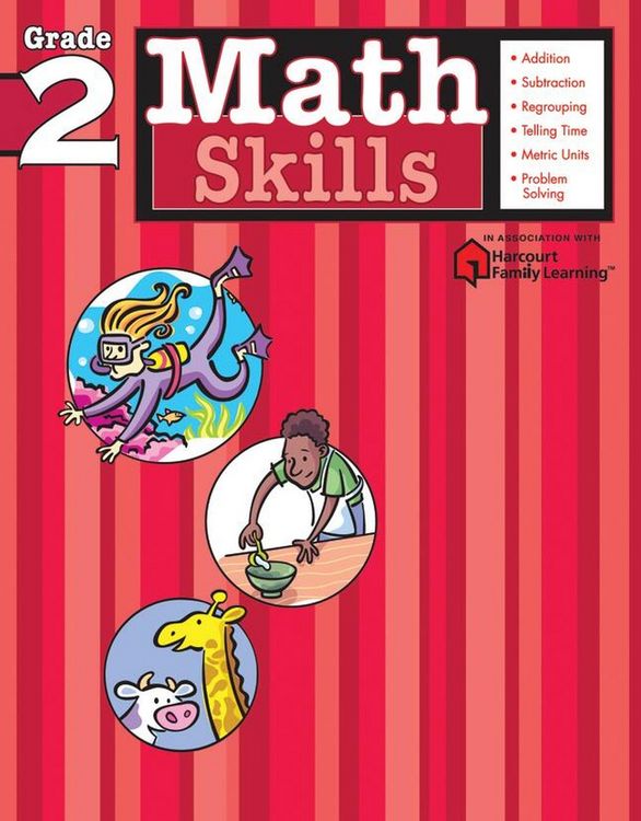 Produktbild: Math Skills: Grade 2 (Flash Kids Harcourt Family Learning)
