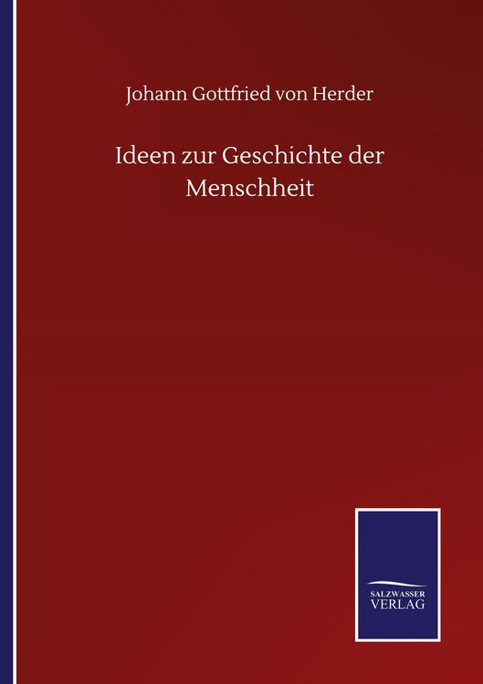 Produktbild: Ideen zur Geschichte der Menschheit