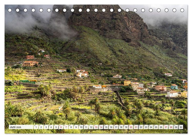 Produktbild: Kanarische Inseln: La Gomera (Tischkalender 2026 DIN A5 quer), CALVENDO Monatskalender