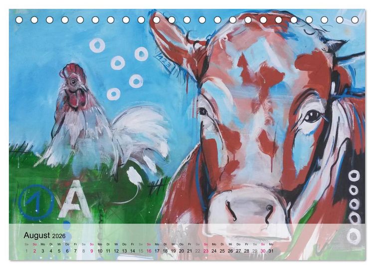 Produktbild: Kunst-Kalender von Stefanie Rogge (Tischkalender 2026 DIN A5 quer), CALVENDO Monatskalender