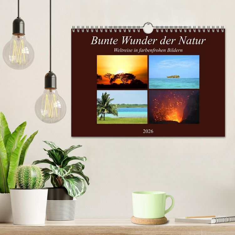 Produktbild: Bunte Wunder der Natur (Wandkalender 2026 DIN A4 quer), CALVENDO Monatskalender