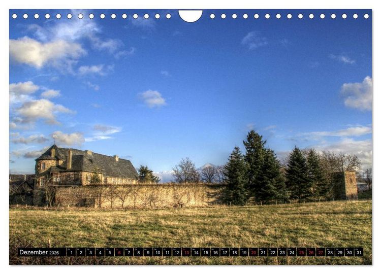 Produktbild: Burgen und Schl&ouml;sser der Eifel (Wandkalender 2026 DIN A4 quer), CALVENDO Monatskalender