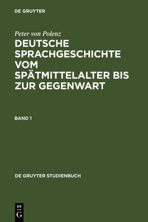 Produktbild: Deutsche Sprachgeschichte vom Sp&auml;tmittelalter bis zur Gegenwart