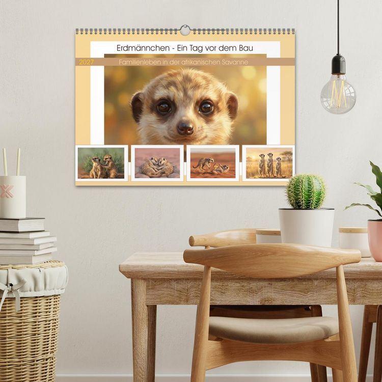 Produktbild: Erdm&auml;nnchen - Ein Tag vor dem Bau (Wandkalender 2027 DIN A3 quer), CALVENDO Monatskalender