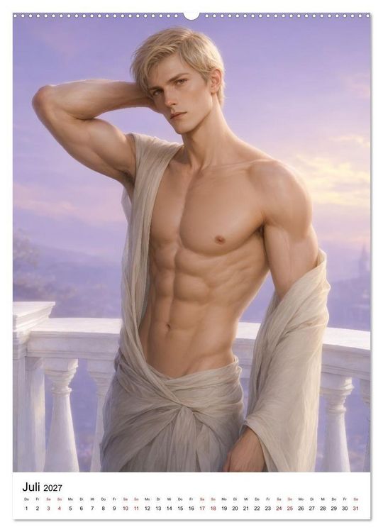Produktbild: Mysthische M&auml;nner Fantasy (Wandkalender 2027 DIN A2 hoch), CALVENDO Monatskalender