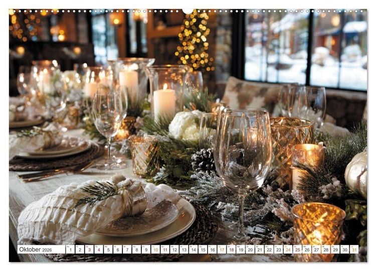 Produktbild: Kulinarische Eleganz (Wandkalender 2026 DIN A2 quer), CALVENDO Monatskalender