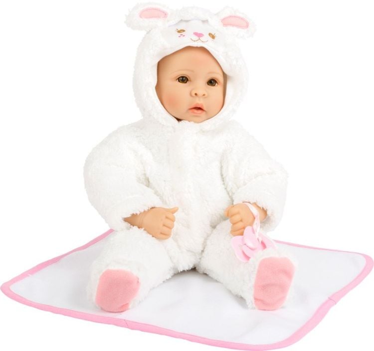Produktbild: Small foot 11498 - Babypuppe Lämmchen, Puppe mit Zubehör, 43 cm