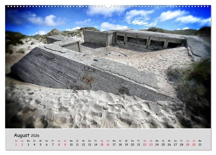 Produktbild: Bunker Zeitzeugen der Geschichte (Wandkalender 2026 DIN A2 quer), CALVENDO Monatskalender