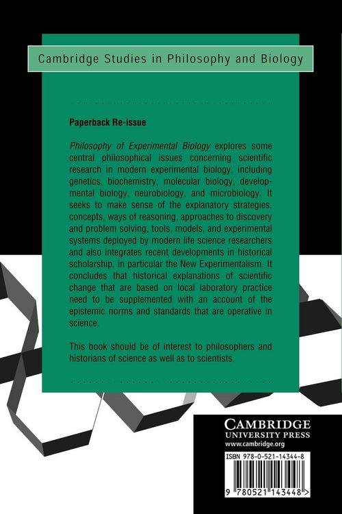 Produktbild: Philosophy of Experimental Biology
