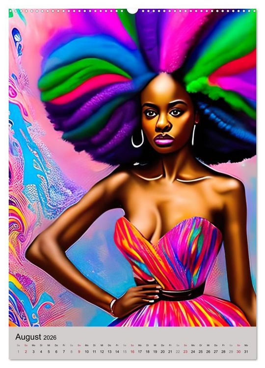 Produktbild: Portraits afrikanischer Frauen (Wandkalender 2026 DIN A2 hoch), CALVENDO Monatskalender