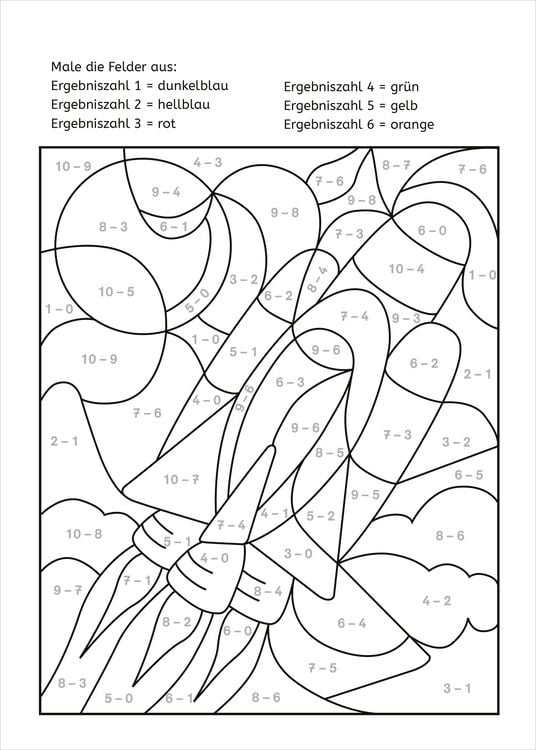 Produktbild: LERNSTERN. Mein Mathe-Malblock. Rechnen bis 10