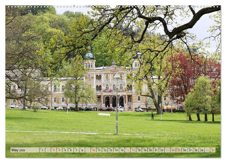 Produktbild: Famous Spas in the Czech Republic (Wall Calendar 2026 DIN A2 landscape), CALVENDO 12 Month Wall Calendar