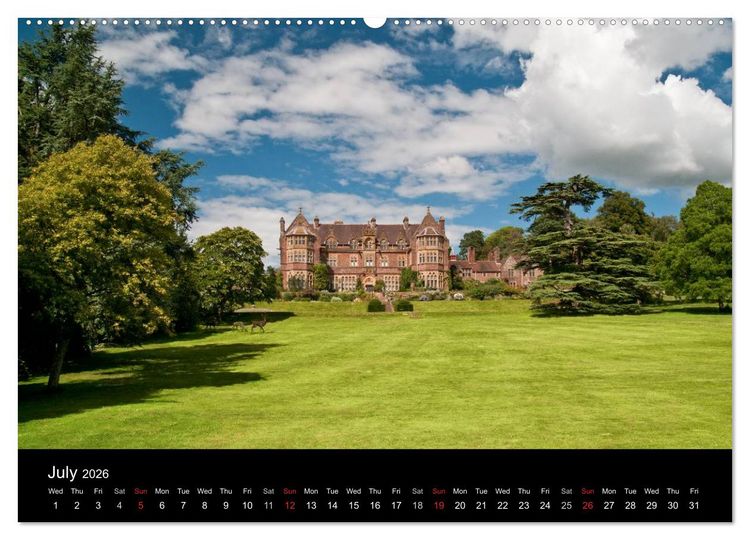 Produktbild: The Lovely Gardens of South England (High Quality Premium Wall Calendar 2026 DIN A2 landscape),CALVENDO 12 Month Wall Calendar