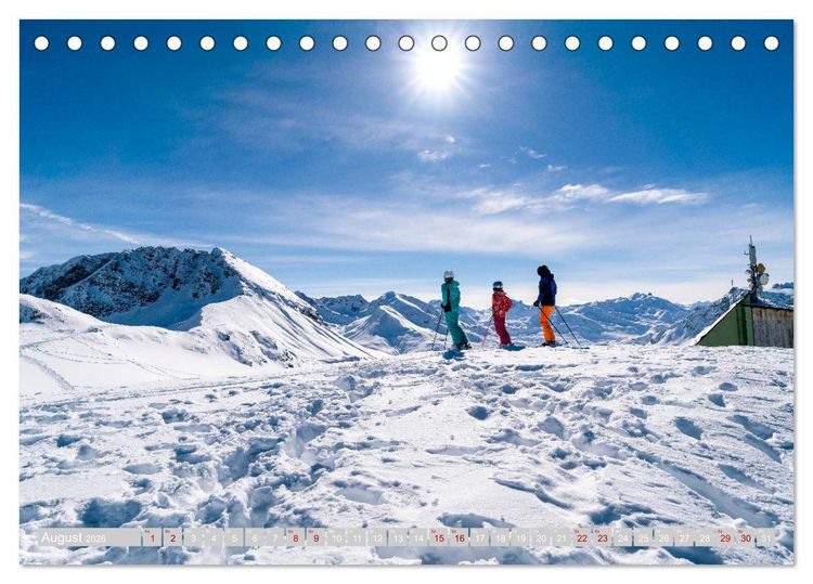 Produktbild: Arlberg - magic of winter (Tischkalender 2026 DIN A5 quer), CALVENDO Monatskalender