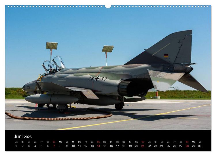 Produktbild: Phantoms bei der Luftwaffe (hochwertiger Premium Wandkalender 2026 DIN A2 quer), Kunstdruck in Hochglanz