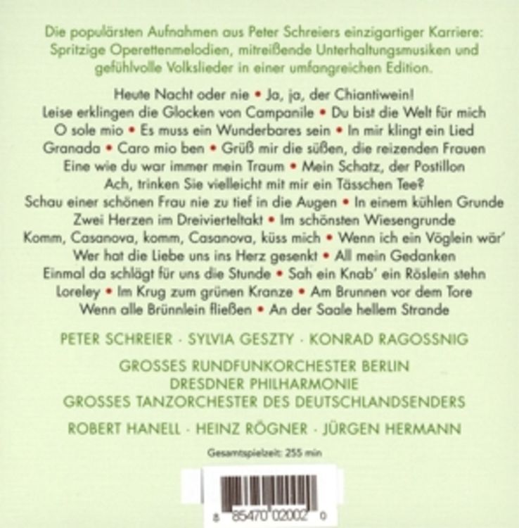 Peter Schreier Singt Die Schönsten Klassikschlager