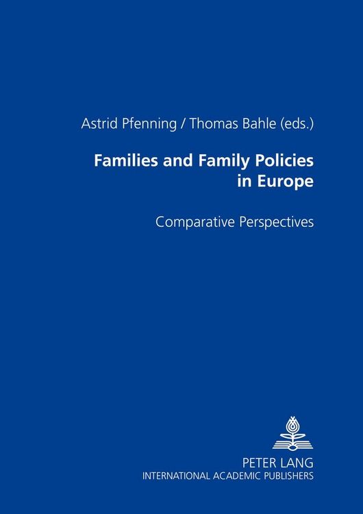 Produktbild: Families and Family Policies in Europe