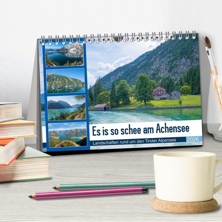 Produktbild: Es is so schee am Achensee 2026 (Tischkalender 2026 DIN A5 quer), CALVENDO Monatskalender