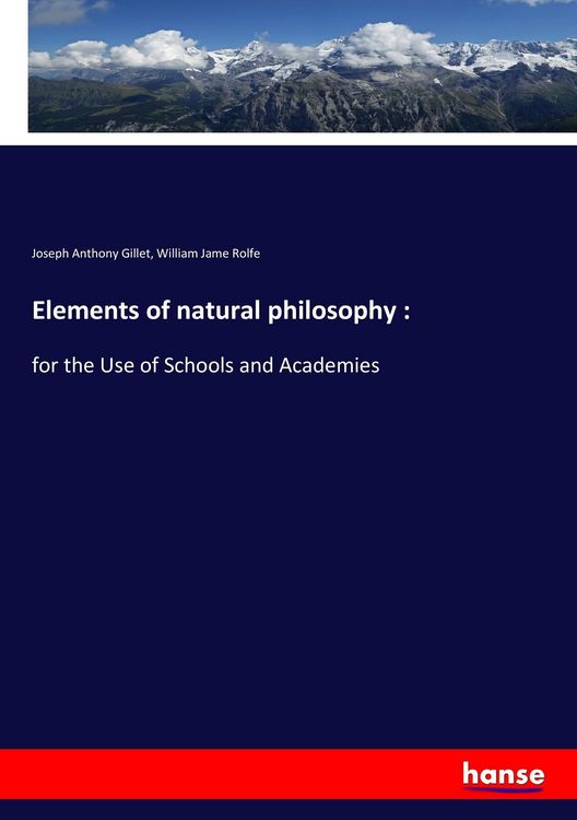 Produktbild: Elements of natural philosophy :