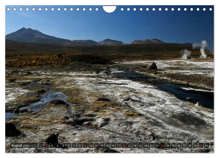 Produktbild: Atacama W&uuml;ste - Landschaften der Extreme (Wandkalender 2026 DIN A4 quer), CALVENDO Monatskalender