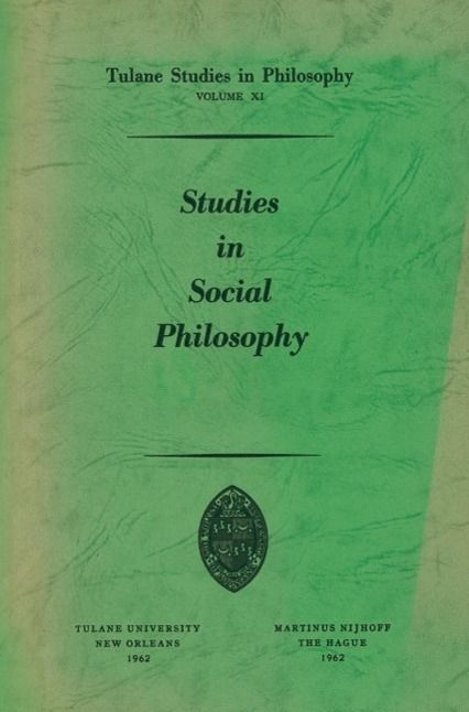 Produktbild: Studies in Social Philosophy