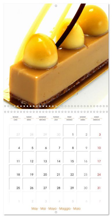 Produktbild: Art culinaire p&acirc;tisseries (Calendrier mural carr&eacute; 2026 30x30 cm) Calendrier double avec une page pour vos prises de notes